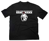 Egal was du kochst Karl Marx Fun T-Shirt, M, schwarz