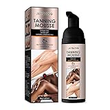 60 ml Selbstbräunungs-Mousse-Spray Fast Body Face Self Sunless Tanner Solarium Mak Fake Make-up Z8D6 Creme Foundation Tan Wheat Color