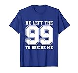T-Shirt mit Aufschrift „He Left The 99 To Rescue Me“, christliches Zitat T-Shirt