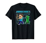 Minecraft Steve & Creeper Run Run Run T-Shirt