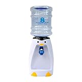 OUBORUI Mini Desktop Wasserspender Pinguin Getränkespender mit 2.5L Wasserflasche für Zuhause Büro oder Schule