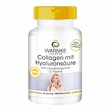Collagen 750 mg - 120 Tabletten mit Hyaluronsäure + Vitamin C für Haut und Gelenke - Warnke Vitalstoffe