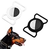 KroY PecoeD 2 Stück Airtag Hundehalsband,Silikon Schutz Hlle Kompatibel mit Apple Airtag GPS Finder Hundehalsband fr Kinder ltere Tasche Pet Collar