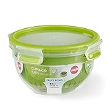 EMSA Obstbox Fruitbowl Kunststoff, 1,1 Liter Clip Go Obstbox Lebensmitteldose