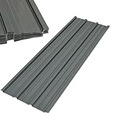 Thanaddo Profilblech Trapezblech mit Schraube Blech Metall Dachblech Dach Platten Stahlblechdachplatten 6.6m²