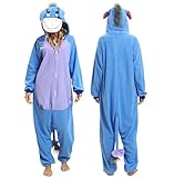 LBJR Erwachsene Cosplay Schlafanzug Tierkostüme Jumpsuit Onesie Nachtwäsche Overall Fasching Karneval Halloween Pyj