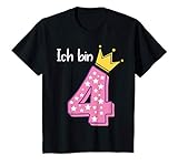 Kinder 4 Geburtstag Mädchen Geschenk-idee Outfit Ich Bin Schon 4 T-Shirt