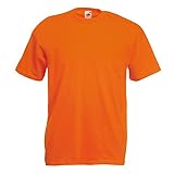Fruit of the Loom - Classic T-Shirt 'Value Weight' M,Orange