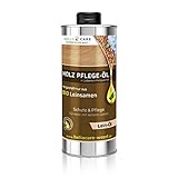 HeliaCARE BIO Holz Leinöl für alle Hölzer Innen und Außen. Farbloses Naturprodukt ohne Chemie in Lebensmittelqualität (500ml)
