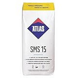 Atlas SMS 15 Ausgleichsmasse 1-15 mm 25 kg Bodenausgleichsmasse, Nivelliermasse selbstnivellierend Zementbasis SETS zwischen 1 bis 144 (144)