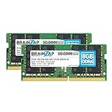 BRAINZAP 16GB (2X 8GB) DDR4 RAM SO-DIMM PC4-2133P 2Rx8 2133 MHz 1.2V CL15 Notebook Laptop Arbeitsspeicher