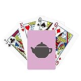 Teekanne mit chinesischem Muster, Pokerspiel, magisches Kartenspiel