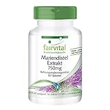Mariendistel Extrakt - HOCHDOSIERT mit 750mg Mariendistel Extrakt pro Tablette - VEGAN - 80% Silymarin - 90 Tabletten