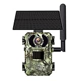 Swiixxer 4G-SIM-Karte, LTE, Mobilfunk, 4 W Solar, 7800 MAh, Jagd, Trail, Bewegungsaktivierte Nachtsicht, 4 MP IP66-Kamera (EU), Langlebig, Einfache Installation, Einfach zu B