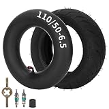 JIAYAN 110/50-6,5 Hinterreifen und Schlauch mit TR87 abgewinkeltem Ventilschaft für 47 cc 49 cc Kids Mini Pocket MTA1 MTA2 Cag Lucky 7 Bike Moto Mini Elektroroller E-Bike Dirt Bik