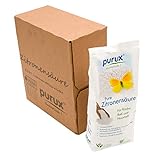 Purux Zitronensäure Pulver 850g, Lebensmittelqualität, gentechnikfrei