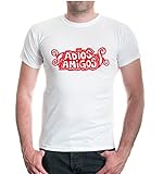 T-Shirt Adios-Amigos-XXL-white-red