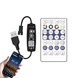 LED-Fernbedienung, kabelloser LED-Dimmer, 2,4 GHz, Dimmer für LED-Lichtstreifen, Fernbedienung für LED-Streifen, 5–24 V für LED-Leuchten für LED-S