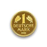 DEUTSCHLAND / GERMANY / ALLEMANGNE 1 DM GOLDDM GEDENKMÜNZE ' 1 Deutsche Goldmark 2001 ' - 999er Feingold 12g Gold - Goldmünze ANLAGEMÜNZE - im original Etui mit Zertifikat