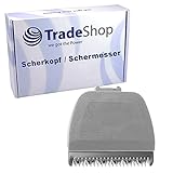 Trade-Shop Scherkopf / Schermesser Ersatz für Panasonic Haarschneider Bartschneider wie ER2171 ER-GB60 ER-GB70 ersetzt WER9602 WER9602Y / Grau