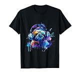 DJ Faultier Musik Kopfhörer Beatmaker Splash Dance Music EDM T-S