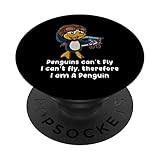 Penguins Can't Fly Therefore I'm Animal Lover Birds Funny PopSockets mit austauschbarem PopGrip