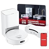 SwitchBot S10 Saugroboter mit Wischfunktion - Saugroboter mit Absaugstation für 70 Tage, Auto-Wasserfüllen & ablassen, Mopp-Selbsttrocknung & -Reinigung, Selbstleerung, 6500Pa, Funktioniert mit Alex