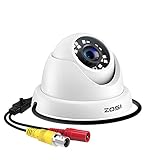 ZOSI 2MP HD 1080p 4-in-1 Dome Video Überwachungskamera mit OSD Taste, Videoausgang in TVI/CVI/AHD/960H