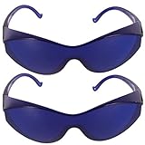Milisten 2 Stück IPL-Brille Schutzbrille UV-Brille Haarentfernung Augenklappe Blau