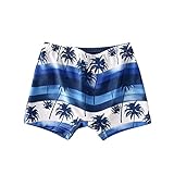 Sommer Kinder Jungen Badehose Shorts Blumendruck Badeanzug Boy Beach Shorts Trunks Bademode Baden (Color : Blue, Size : 120)