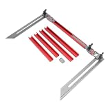 Bodenschablone aus hochfester Aluminiumlegierung, einfach zu bedienen für eine präzise Installation, Bodenmesslineal für Renovierungsprojek