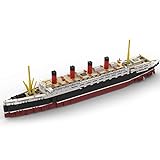 TOLI Technik Bausteine RMS Lusitania Groß Schiff Modellbausatz MOC Klemmbausteine Kompatibel mit Lego 10294