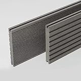 HORI® WPC BPC Terrassendielen I Massivdiele I Komplett-Set inkl. 28x50 mm Unterkonstruktion & Clips I Dielenlänge 5,00 m I Fläche 24m²