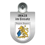 Alu-Dienst-Schild 'Imker Im Einsatz' (Bayern)
