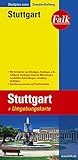 Falk Stadtplan Extra Standardfaltung Stuttgart