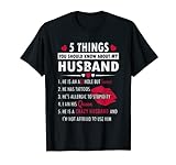 5 Dinge, die Sie über meinen Ehemann wissen sollten | Tattoo Ehemann T-Shirt