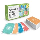 Agile Planning Poker Cards - 12 Personen - inklusive Planungspoker E-Book in Deutsch oder Englisch - Planning Poker Karten Set für Scrum Agiles projektmanagement