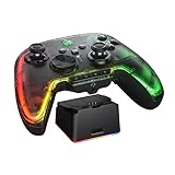 PC Controllers, BIGBIG WON Rainbow 2 Pro Wireless Controller Motion Aim, Hall Trigger, ALPS Joystick, 3.5mm Audio, Gaming Controller for PC Windows/Android/iOS/Switch Pro Controller with Charging Dock