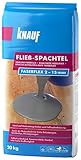 Knauf Faserflex Fließ-Spachtel, Ausgleichs-Masse, 20-kg – Spachtel-Masse, Ausgleichs-Spachtel, selbstverlaufend, Hochleistungs-Spachtel, spannungsarm, frostsicher, für 2-mm bis 15-mm Schichtdick