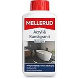 Mellerud Acryl & Kunstgranit Reiniger – Reinigungsmittel zum Entfernen von Ablagerungen auf Acryl-, Kunstgranit- und Anderen Oberflächen – 1 x 0,5 l