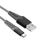 Micro USB Kabel 2M/2-Stück 2,4A USB Ladekabel Datenkabel mit Nylon Geflochtenes für Android Handy Samsung S7/S6, Huawei P8 Lite/P9 Lite, Sony, Nokia, HTC, Nexus, Blackberry, PS4 Controller und mehr