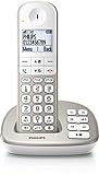 PHILIPS XL4951S/05&Nbsp; Schnurlostelefon mit Anrufbeantworter, 4, 8&Nbsp; cm Gro&Szlig; es Display und Wei&Szlig; E Hintergrundbeleuchtung