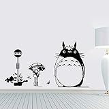 Wandtattoo Totoro Totoro Wandaufkleber 58x51cm Geeignet für Wohnzimmer Schlafzimmer Küche Kinderzimmer Familiendekoration Tapete