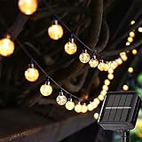 Solar Lichterkette aussen Solar Lichterkette Außen Wetterfest Innen Lichter Beleuchtung für Garten, Bäume, Terrasse, Weihnachten, Hochzeiten, Partys