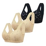 Sport-BHS Für Damen - Damen BH Ohne Bügel In ÜBergröße Soft Cup Modisch BH Damen Breathable Zero-Feeling Mesh Sport BH Fitting Yoga BH