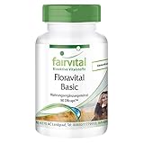 Floravital Basic - 6 Bakterienkulturen & Inulin - Lactobacillus & Bifidobakterien - 90 Kapseln