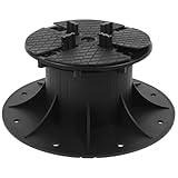 Unterstützung von Wasserspielen ineinandergreifende Deckfliesen Terrasse Etagere Bodenfliese Garage Bad brunnenkresse springbrunnen Wasserbrunnen fontäne Bodenhalter Plastik Black jojofuny