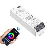 SEZO WB5 5in1 WiFi Bluetooth LED Streifen Controller Auto-Synchronisation Kompatibel mit Alexa/Google Home/Tuya Smart Life APP Steuerung für Monochrome RGB RGBCCT RGBW DC12-24V