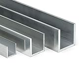 Aluminium U-Profil AlMgSi05 | BxHxS 25x25x2mm | L: 2000mm (200cm) auf Zuschnitt