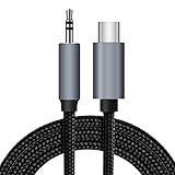 USB C Klinke Aux Kabel(1M), USB Typ-C auf 3.5mm Jack Auto Kopfhörer Stereo adapter kabel für Samsung Galaxy S21/S21 Ultra/S20/S20+/Note 10/A8/A80,Huawei P40/P30,Mate 40/30,Xiaomi und mehr (1M)